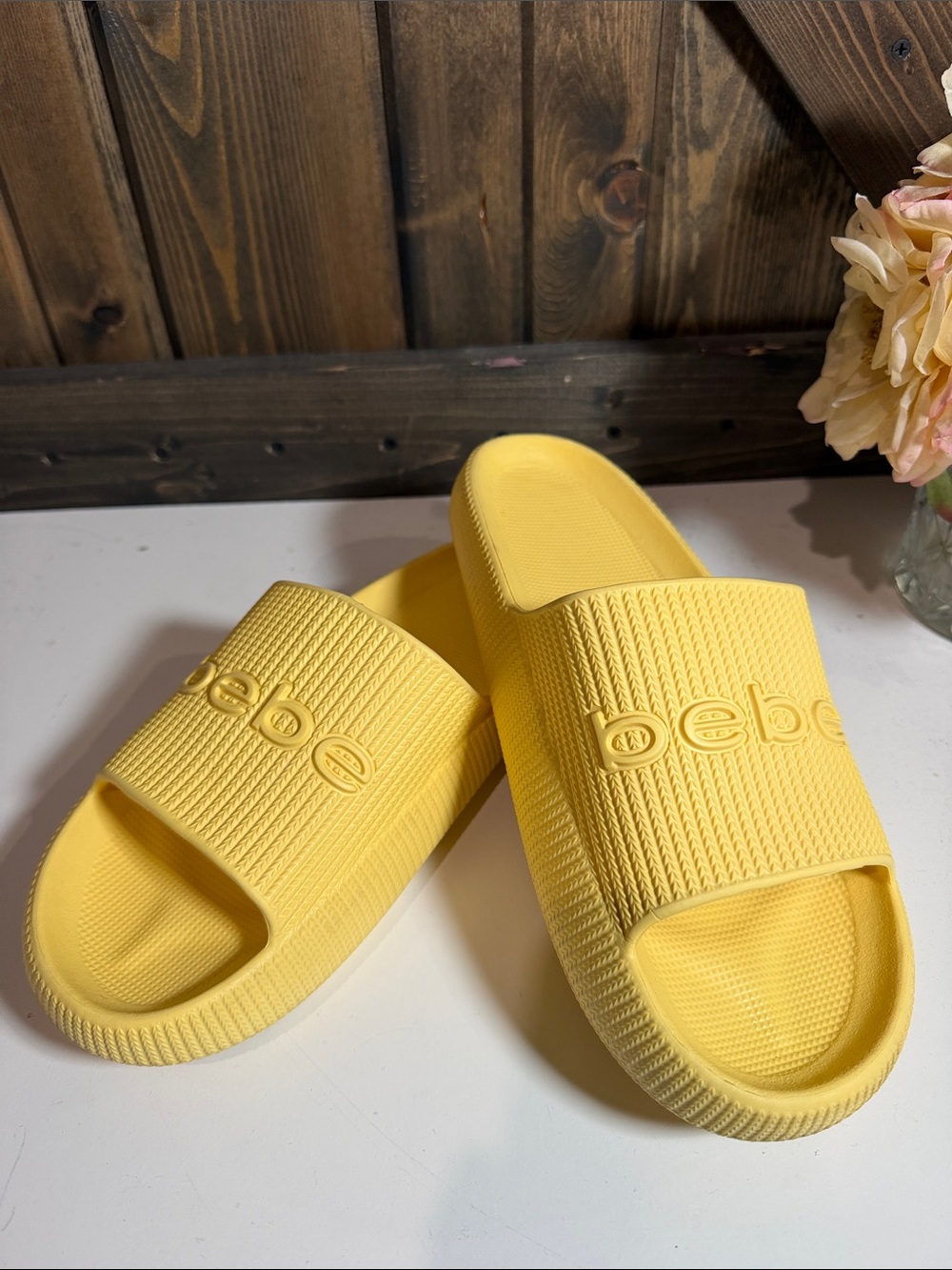 BEBE Yellow Pool Slides